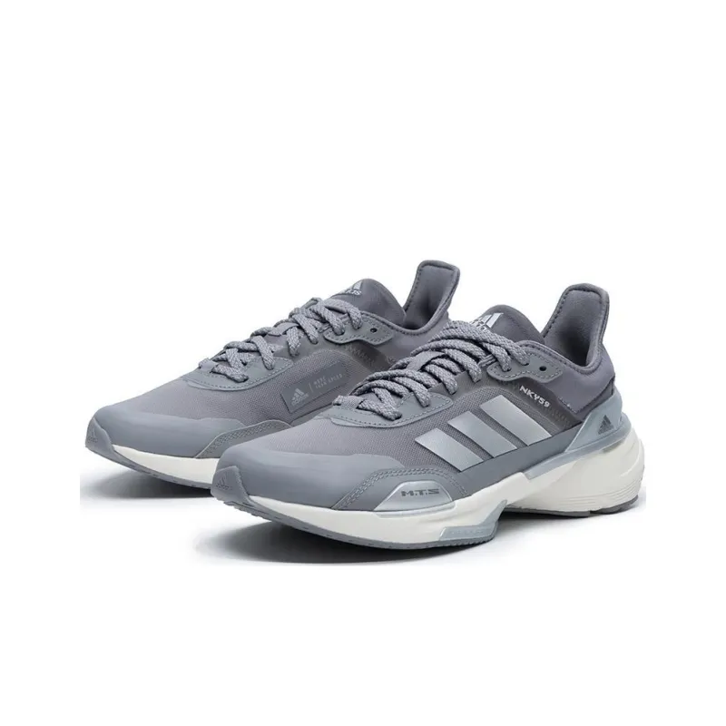 Adidas MTS Cushioning Anti Slip And Wear Resistant Low Top Casual Running Shoes Unisex Gray Silver-1