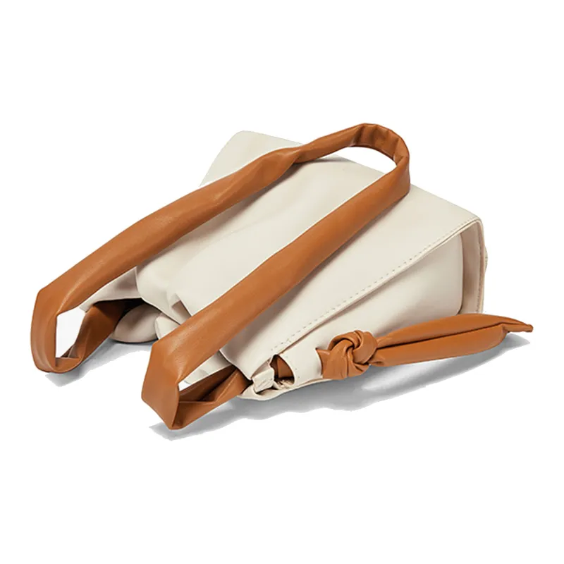 CORALDAISY Synthetic Leather Crossbody Cloud Bag Bucket Bag Shoulder Bag Women's Crescent White-3