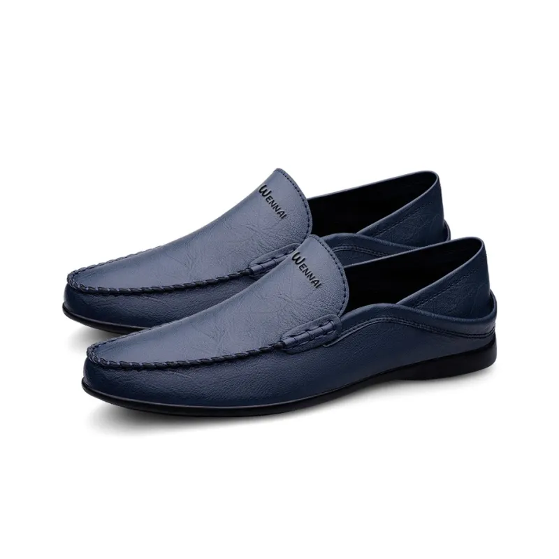 Wen Nai Beanie Shoes Men's Blue-3