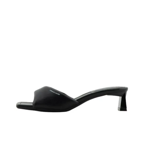 ARMANI EXCHANGE Slide Slippers Women's Black