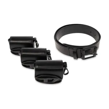 DIESEL Logo Plaque Pocket Belt