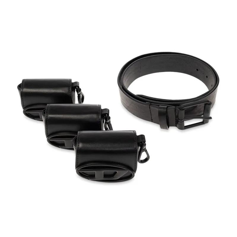 DIESEL Logo Plaque Pocket Belt-0