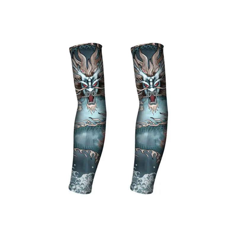 GXT Other Riding Equipment Cycling Arm Warmers Outdoor Unisex Shredded Milk/ice-12