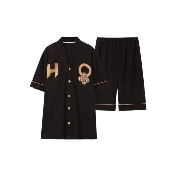 Follow The United States Pajama Set Men's Black