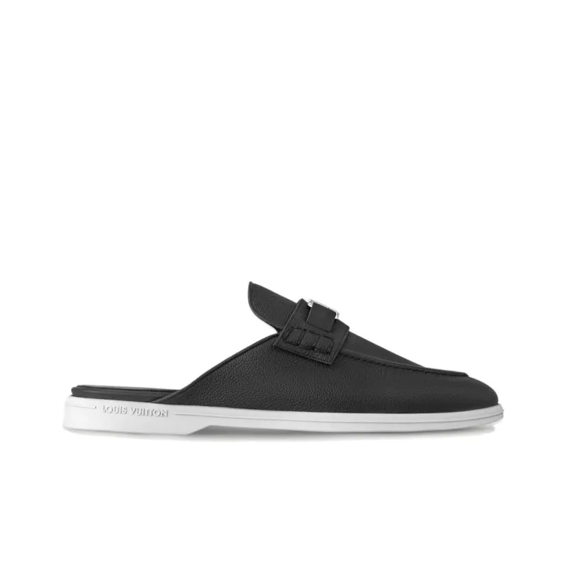 LOUIS VUITTON Estate Slip Resistant Fashion Slippers Men's Black-1