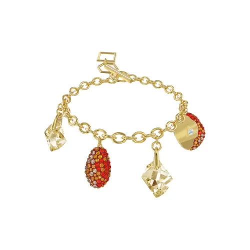 Swarovski Bracelets Women's Red/Gold Plated