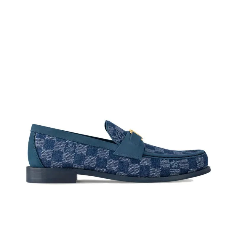 LOUIS VUITTON Major Loafers Men's Blue-1