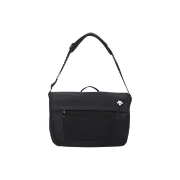 DESCENTE Nylon Messenger Bag, Shoulder Bag, Crossbody Bag Unisex Black