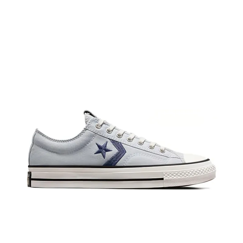 Converse Star Player 76 Sport Remastered Abrasion Resistant Shock Absorbers Low Top Canvas Shoes Unisex Blue White-1