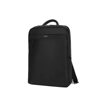 TARGUS Nylon Fabric With Leather PU Backpack Medium Size Unisex Black