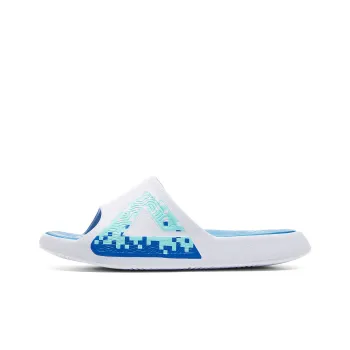 PEAK Slide Slippers Men's All White Youth Blue