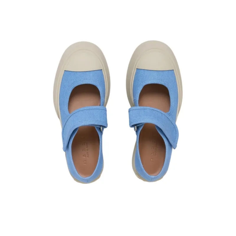 MARNI Pablo Mary Jane Denim Sneakers-3