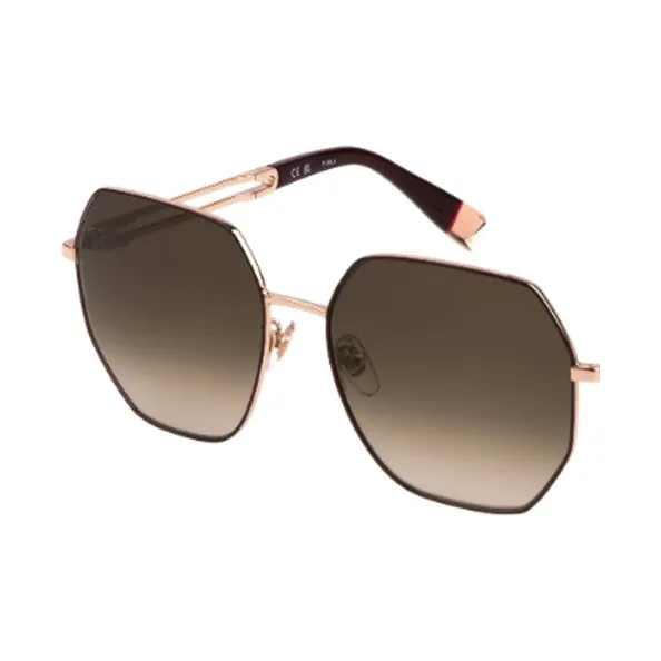 Furla Irregular Shape Sunglasses Women's Black-2