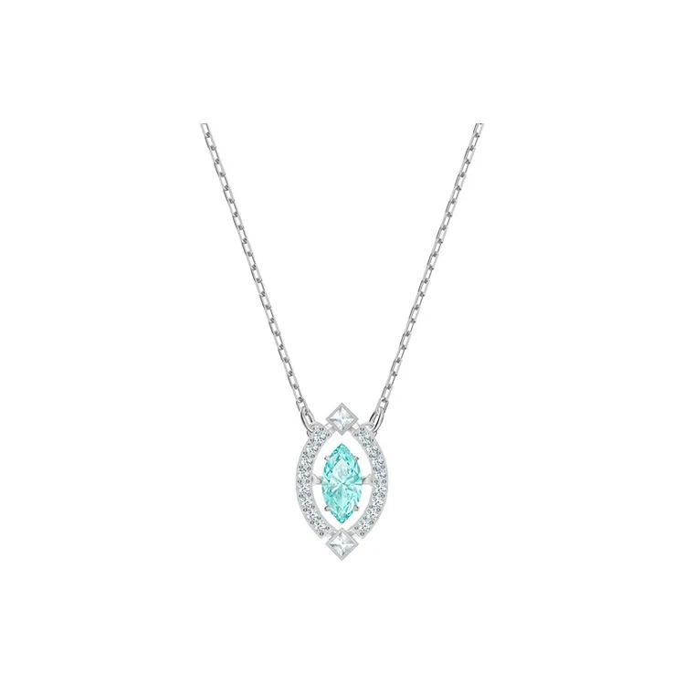 Swarovski Rhodium Plated, Faux Crystal Necklaces Women's-0