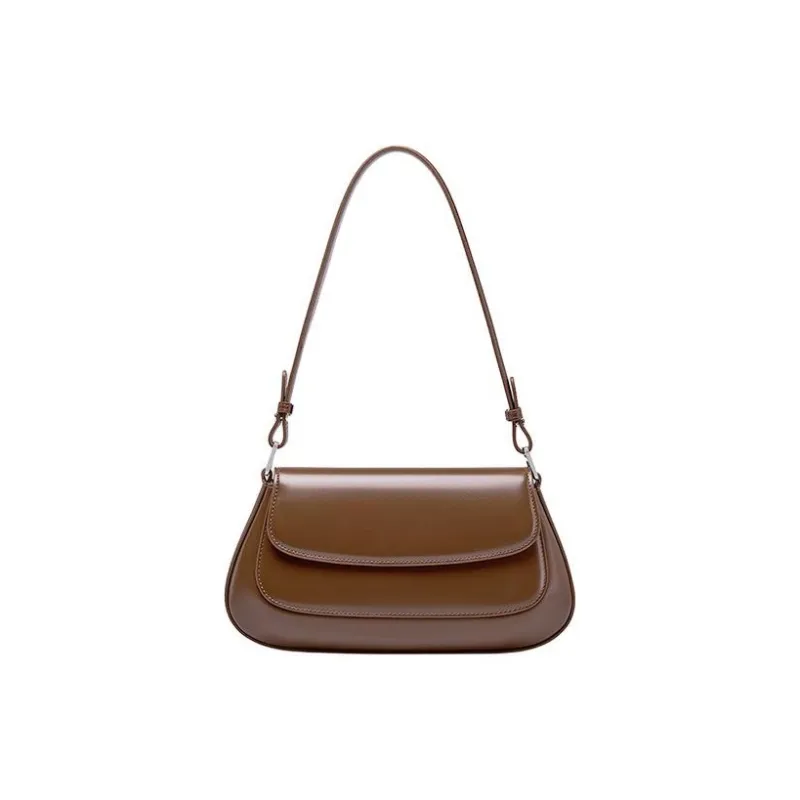 DULOREN Cow Leather Shoulder Bag Women's Black/Burgundy/Brown-10