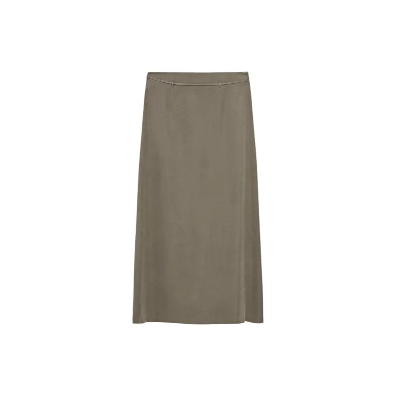Massimo Dutti Casual Long Skirts Women's Gray-1