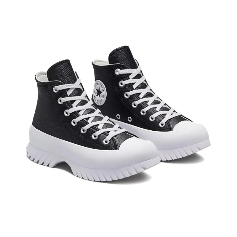 Converse Chuck Taylor All Star Lugged 2.0 Leather High 'Black White'-2