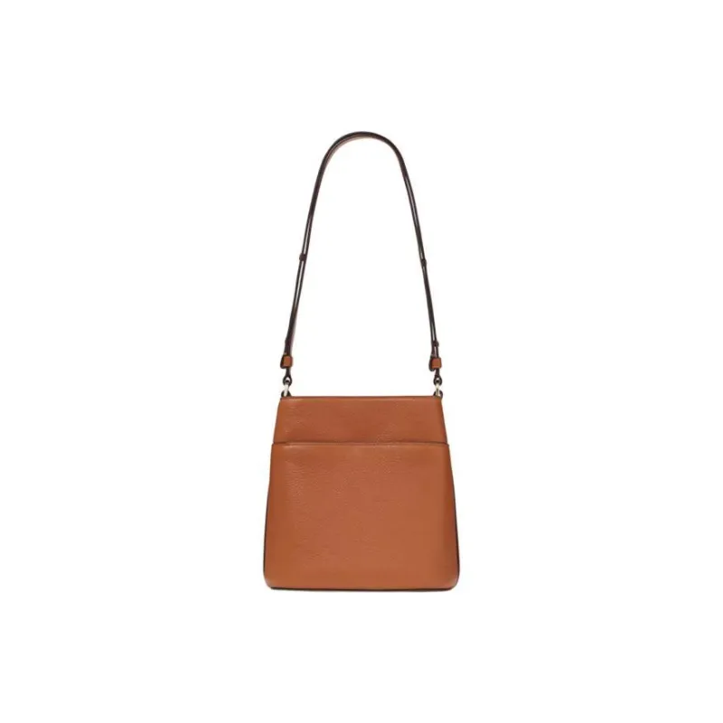 Kate Spade Leila Cow Leather Bucket Bag Handbag Shoulder Bag Crossbody Bag Small Size Women's Brown-2