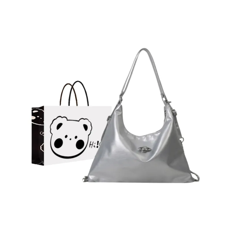 NX DOUGHNUT PU Backpack Regular Women's White Silver Black Khaki-0