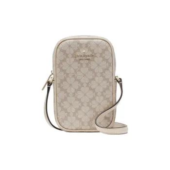 Kate Spade Flower PVC Mobile Phone Crossbody Bag Women's Dark Beige Multicolor