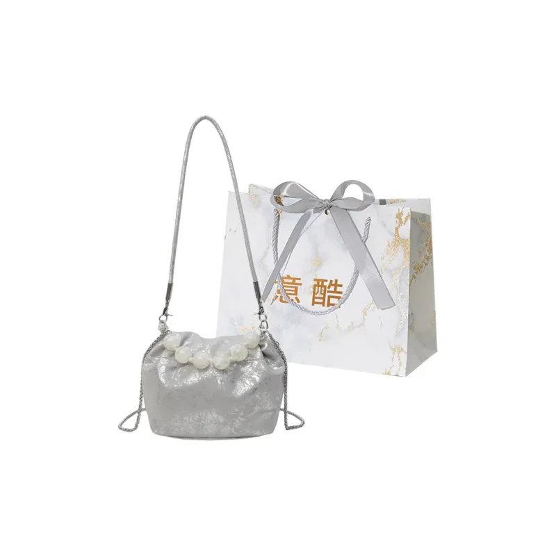 Cool PU Crossbody Bag Shoulder Bag Regular Women's Ecru/Silver/Pink/Green/Black/Blue-4
