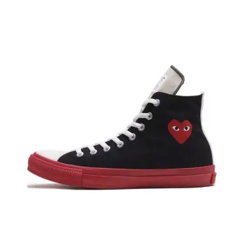 Chuck Taylor All Star Comme Des Garçons Play X Converse High 'Black Red'