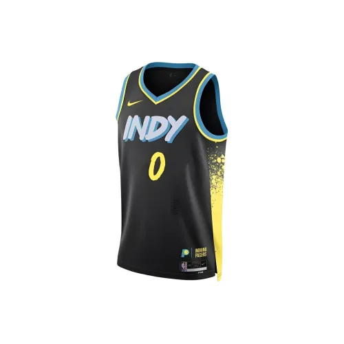 Nike Indiana Pacers Tyrese Haliburton #0 2023 City Edition Jersey