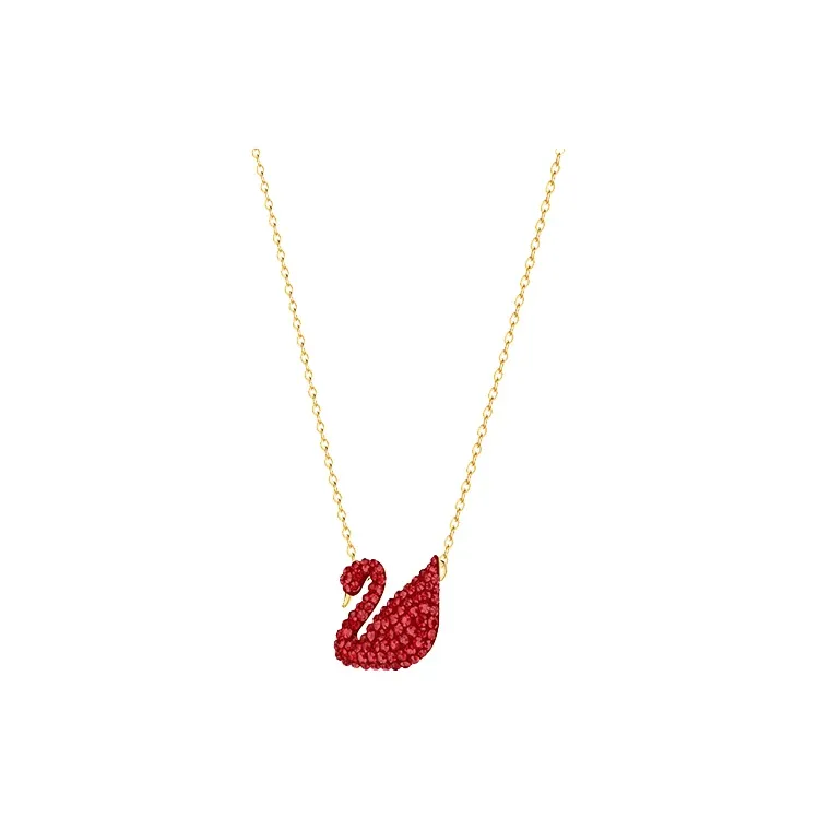 Swarovski Swan Faux Crystal Necklaces Women's-2