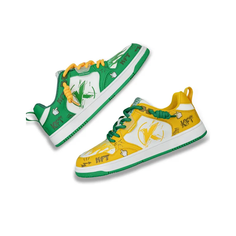 KFT Anti Slip Wear Resistant Low Top Skateboard Shoes Unisex-17
