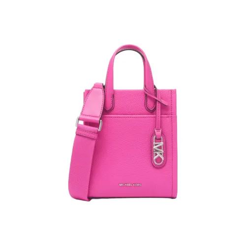 MICHAEL KORS Gigi Cow Leather With Artificial Leather Handbag, Shoulder Bag, Crossbody Bag Extra Small Women's Magenta