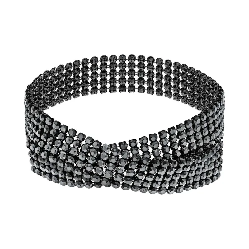 Swarovski Fit Necklaces Women's Black-1