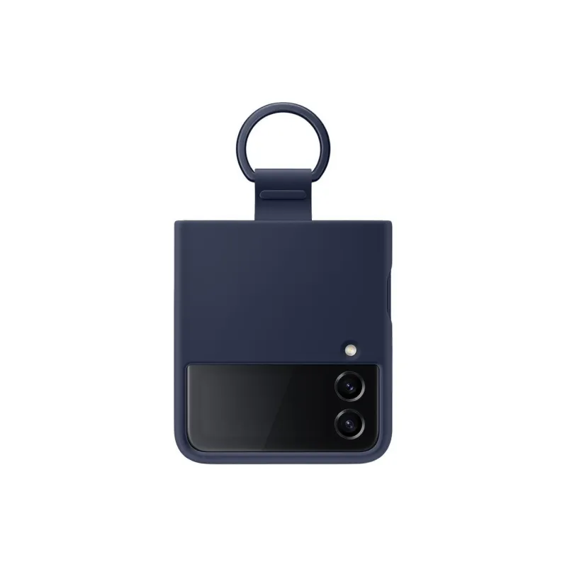 SAMSUNG Silicone Material Impact-Resistant Abrasion-Resistant Ring-Style Phone Cases For Galaxy Z Flip5/Galaxy Z Flip4-1