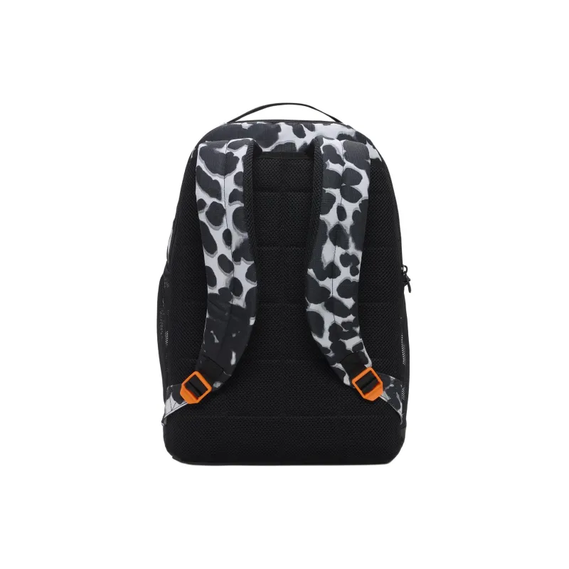 Nike Recycled Polyester Backpack Medium Size Women's Light Smoke Gray & Black & Full Orange-2