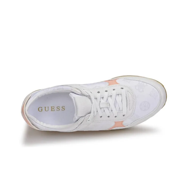 GUESS Abrasion Resistant Low Top Skateboard Shoes Women's White Pink-10