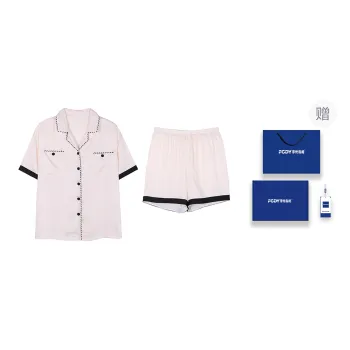 Floating Light Islands Pajama Set Women's Box Ecru