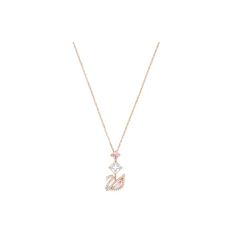 Swarovski Alloy Necklaces Women's Pink-3