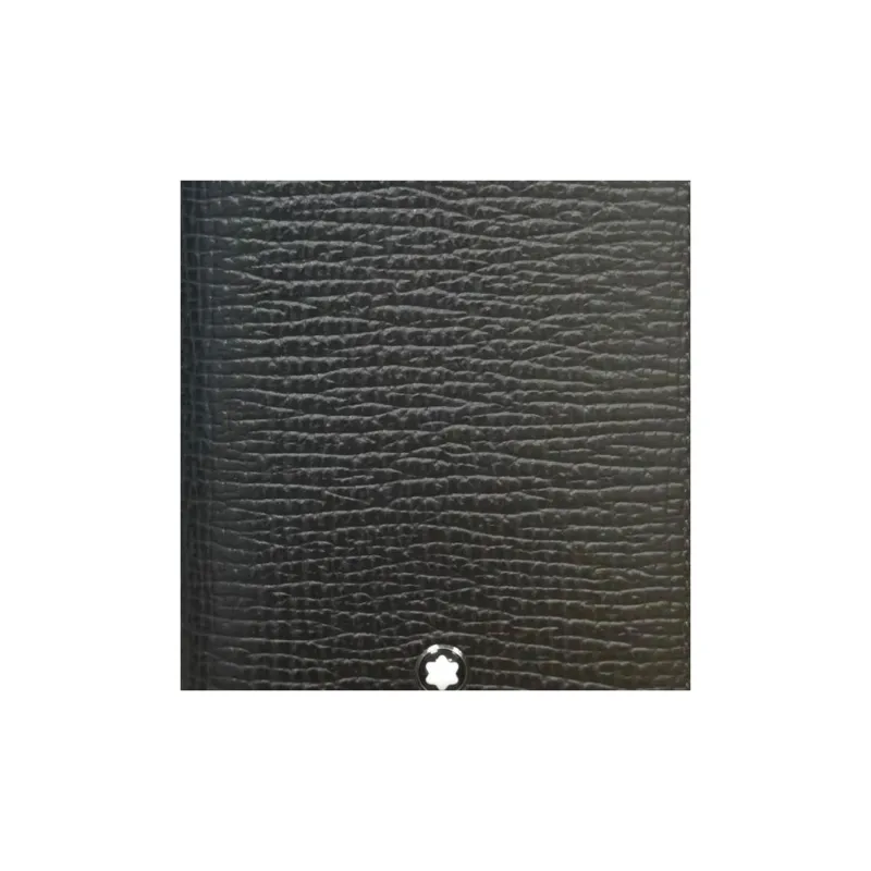 MONTBLANC Litchi Grain Cow Leather Business Card Holder Card Holder Card Wallet Unisex Dark Brown-1