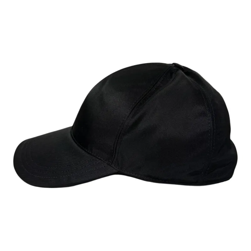 PRADA Recycled Nylon Baseball Caps Men's Black-2