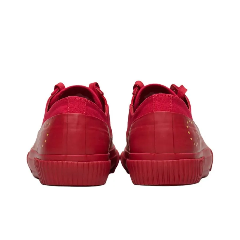 SOUVENIR x Both Galosh Low-Top Canvas Shoes Men's Red-4