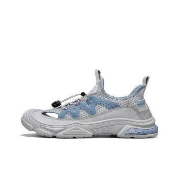 Warrior River Trekking Shoes Wear resistant, Lightweight, Breathable, And Non slip. Beach Sandals Men's Dark Gray Blue