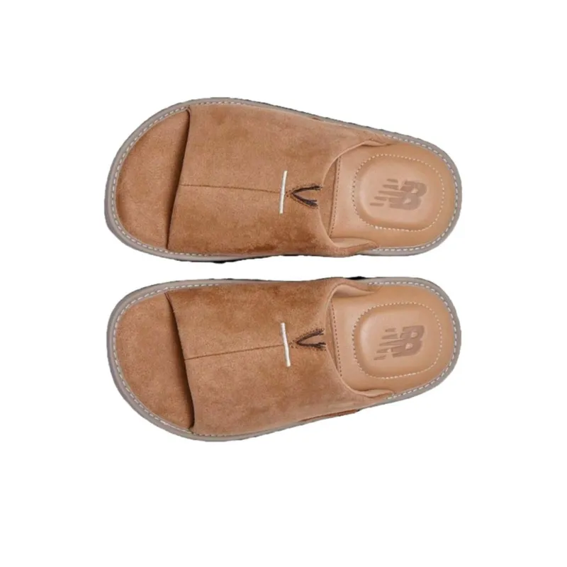 New Balance Slip Resistant Slide Slippers Unisex Brown-3