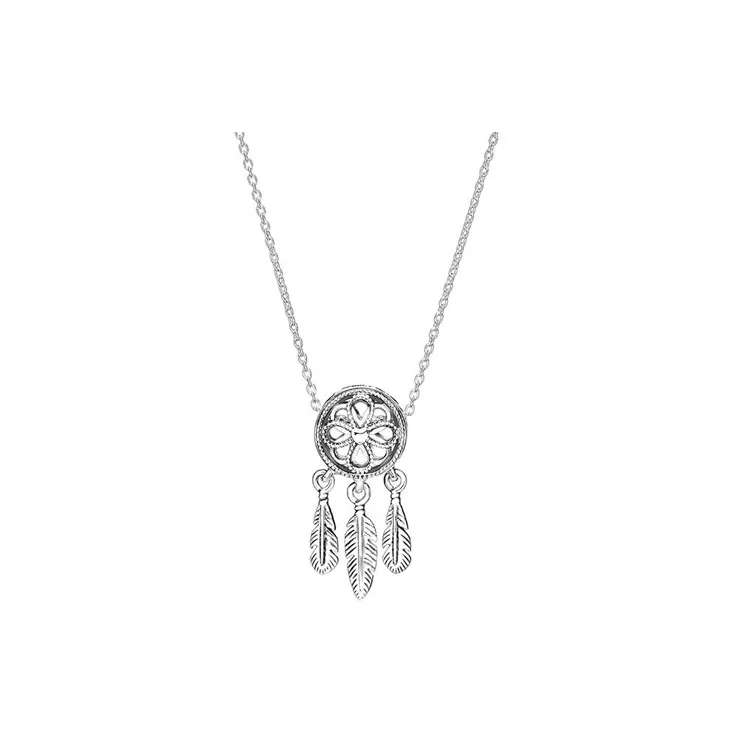 Pandora 925 Sterling Silver Necklaces Women's Silver-0