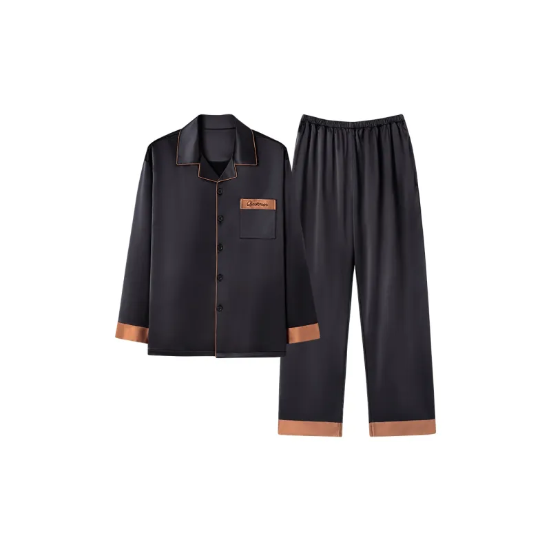 MIIOW Pajama Set Men's Regal Black-0