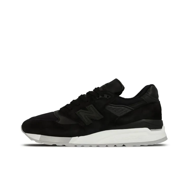 New Balance 998 MiUSA Black White Grey-0