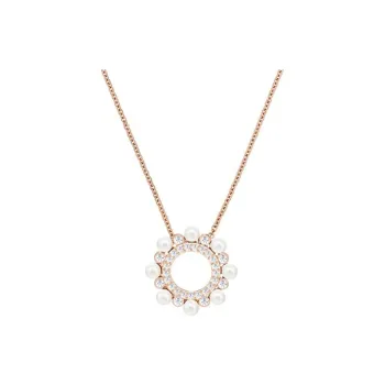 Swarovski Major Necklaces Women's Rose Gold Tone Plated