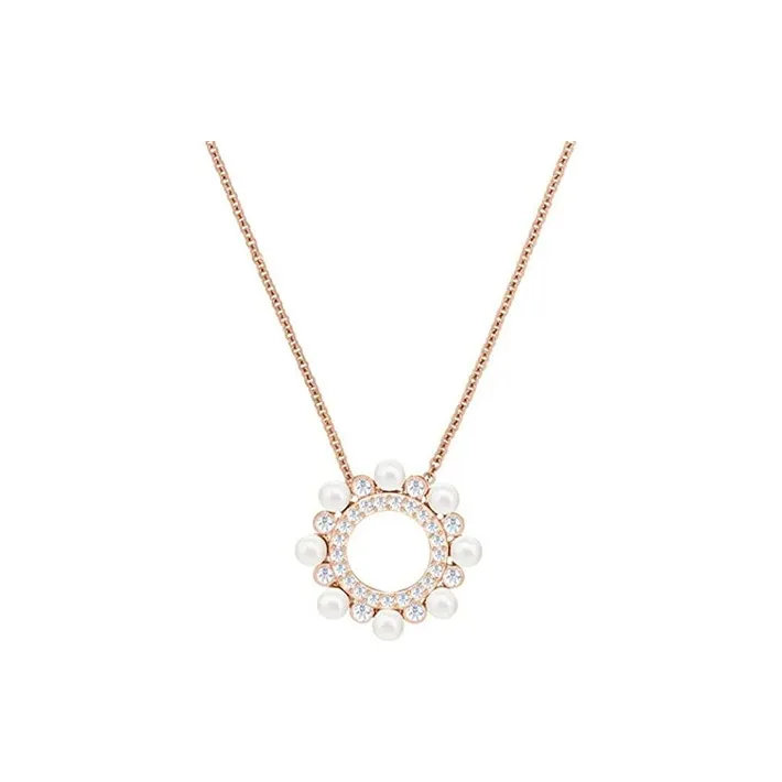 Swarovski Major Necklaces Women's Rose Gold Tone Plated-0