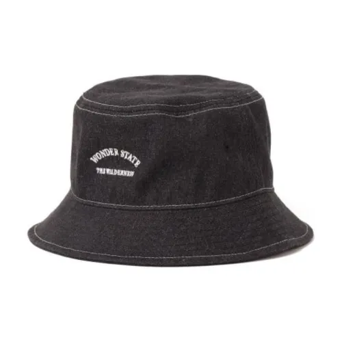 Beams Cotton Bucket Hats Men's Black/Blue