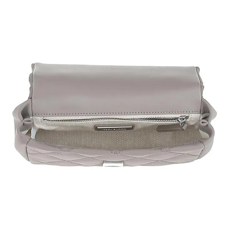 TORY BURCH Cow Leather Shoulder Bag, Crossbody Bag, Handbag Trumpets Women's Gray-4