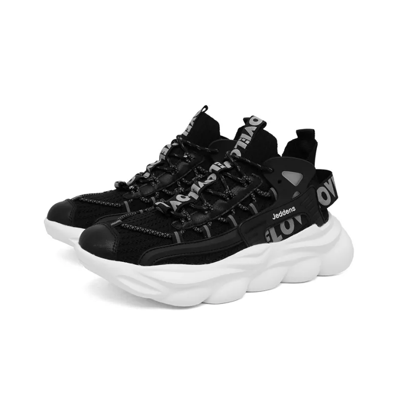 Jerden Smith Breathable Mid Top Casual Shoes Men's Black-2
