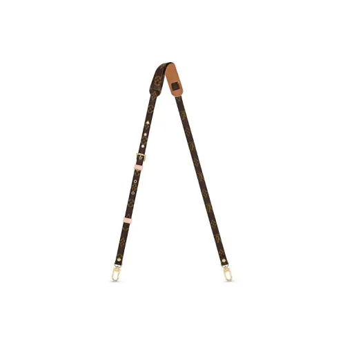 LOUIS VUITTON Leather Shoulder Straps Men's Brown